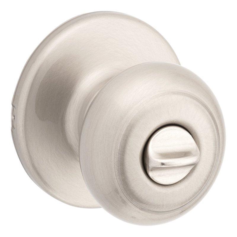 Kwikset 300CV 15 6AL RCS V1 Privacy Lockset, 2-5/8 in H x 2-5/8 in W Dimensions, Cove, Round Design