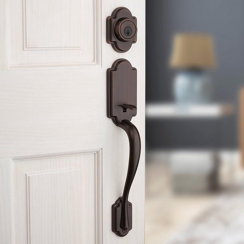 Kwikset Signature Series 800AN LIP 11P SMT 6AL Exterior Handleset, Arlington Design, Venetian Bronze, 1 Grade, Zinc