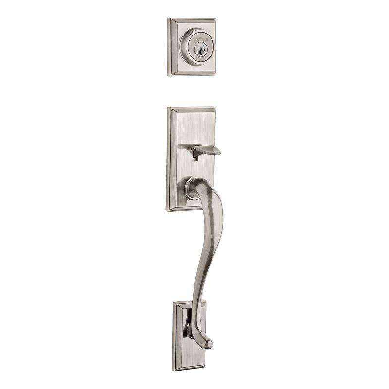 Kwikset Signature Series 800HE LIP 15 SMT Exterior Handleset with Deadbolt, Knob, 1/2 in Bolt Throw Size