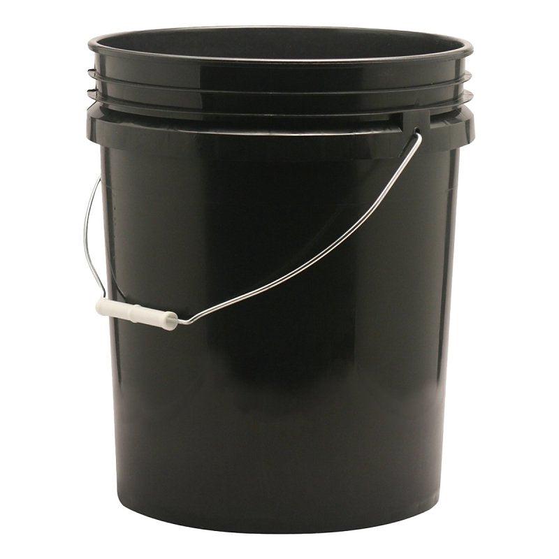 Leaktite 005G01BK120 Pail, 5 gal, Plastic, Black