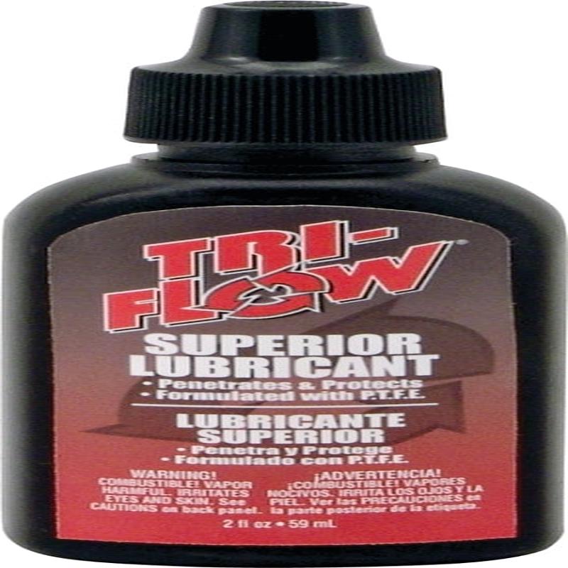 Tri-Flow TF21010 Lubricant, Mineral Oil Base, Brown, 2 oz Bottle, Liquid