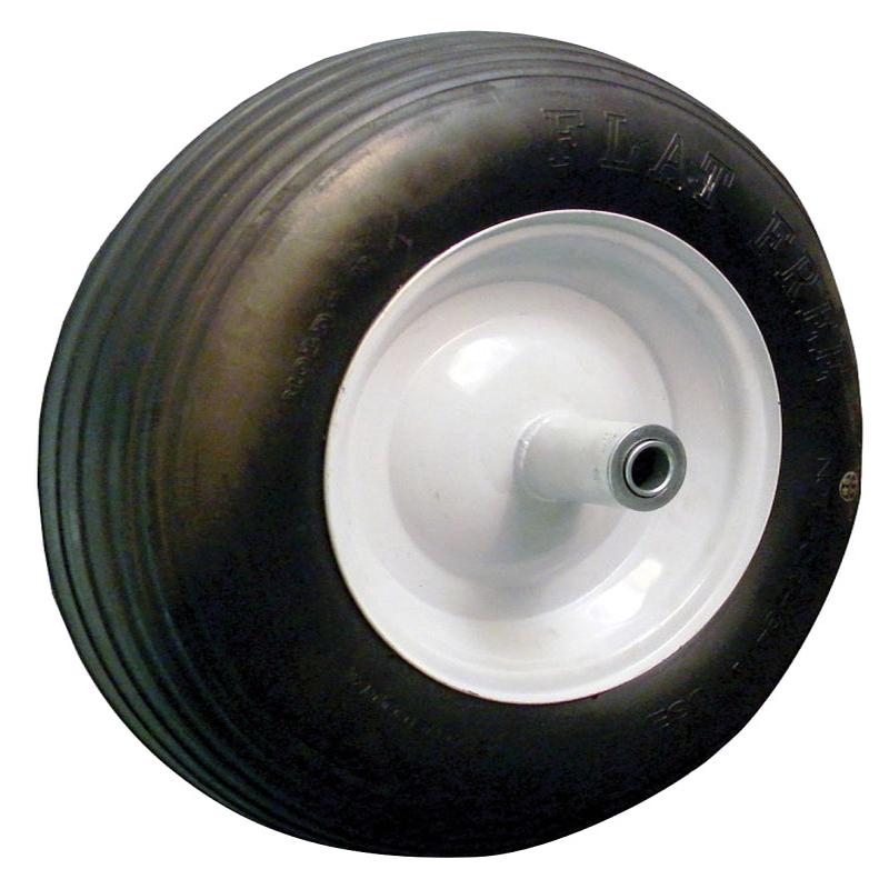 Laser 92367 Wheelbarrow Assembly, 480 mm Dia Tire, 480 mm x 400 mm x 8 in in Tire, 400 mm W Tire, Polyurethane Foam Tire