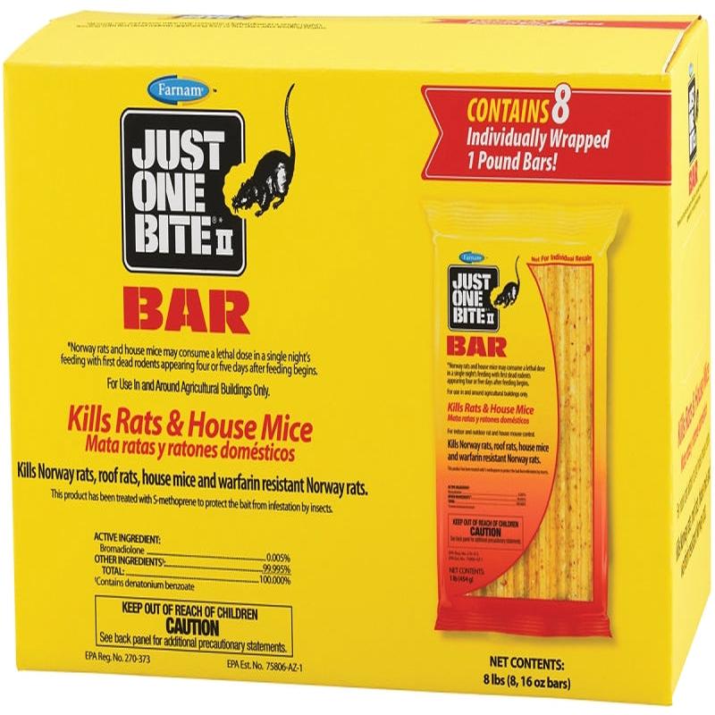 Starbar 100504295 Mouse Killer, 8 lb Bait, Brown/Yellow