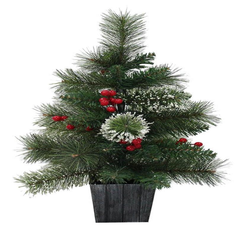 Santas Forest 27924 Pine & Berries Tree, 2 ft H