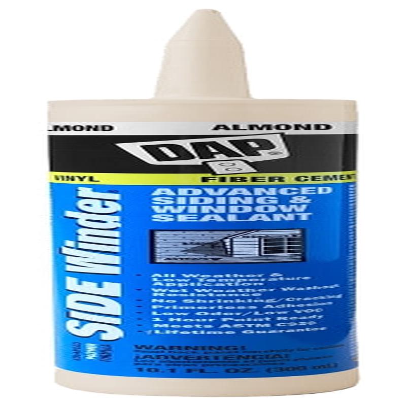 DAP 00813 Siding and Window Sealant, Bronze, 24 hr Curing, -35 to 140 deg F, 10.1 oz Cartridge