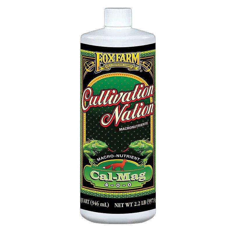 Foxfarm Cultivation Nation Series CNCALMAGQT Cal-Mag Supplement, 1 qt, Liquid, 4-0-0 N-P-K Ratio