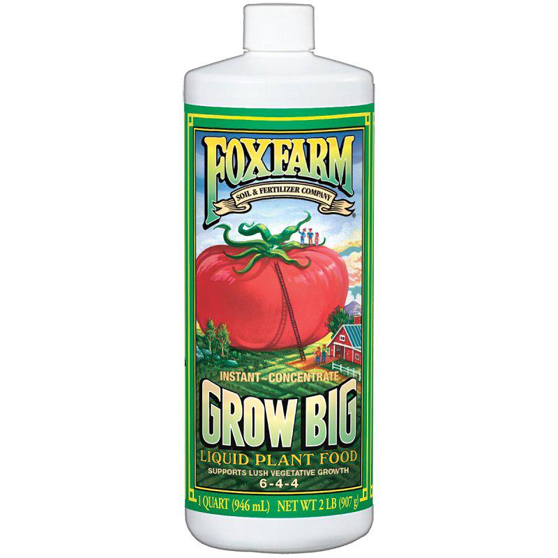 Grow Big 790201 Plant Food, 1 qt, Liquid