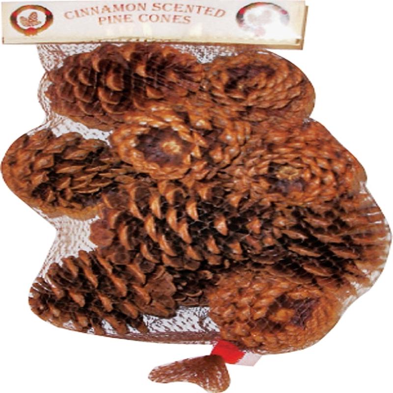 Hometown Holidays 70410-20 Christmas Specialty Decoration, Scented Pine Cone, Natural Wood/Cinnamon Oil, Brown