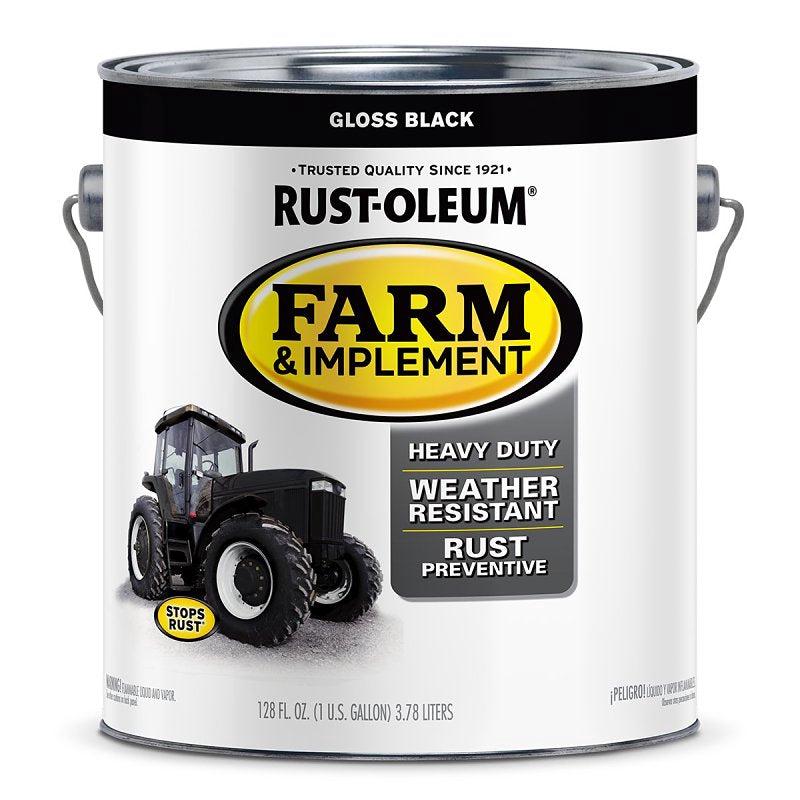 Specialty 280165 Farm Equipment Paint, Oil Base, Gloss Sheen, Gloss Black, 1 gal, 520 sq-ft/gal Coverage Area