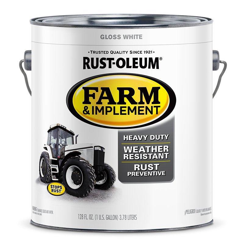 Specialty 280166 Farm Equipment Paint, Oil Base, Gloss Sheen, Gloss White, 1 gal, 520 sq-ft/gal Coverage Area