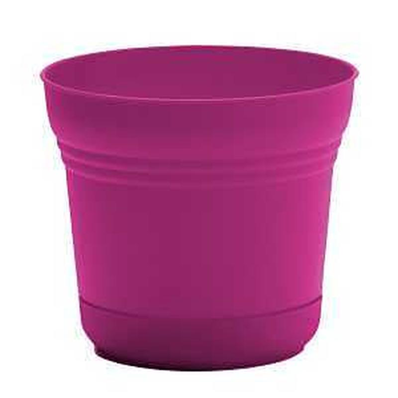 Bloem Saturn Series SP1015 Planter, 10 in Dia, Fuchsia