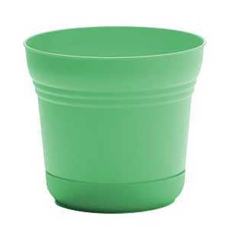 Bloem Saturn Series SP1236 Planter, 12 in Dia, Mint Green