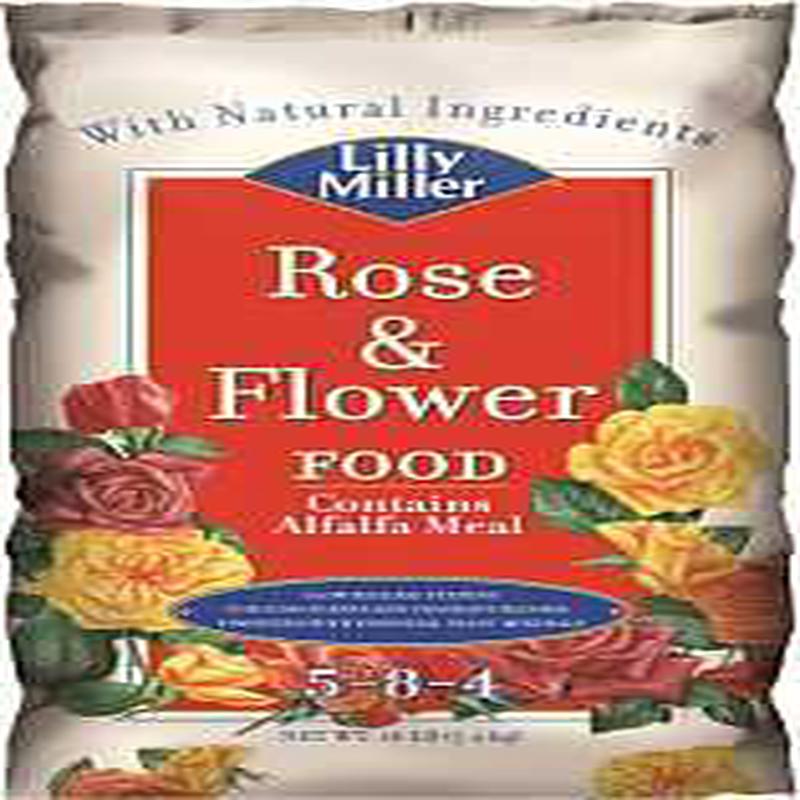Lilly Miller 100099131 Rose and Flower Food, 16 lb Bag, Solid, 5-8-4 N-P-K Ratio