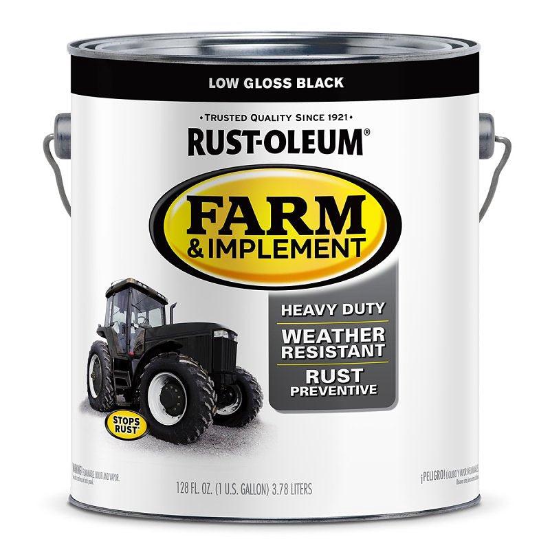 Specialty 280168 Farm Equipment Paint, Oil Base, Gloss Sheen, Low Gloss Black, 1 gal, 520 sq-ft/gal Coverage Area