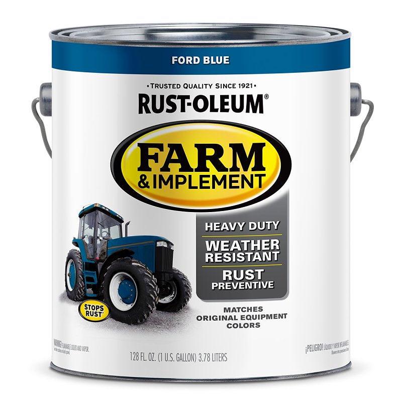 Specialty 280172 Farm Equipment Paint, Oil Base, Gloss Sheen, Ford Blue, 1 gal, 520 sq-ft/gal Coverage Area