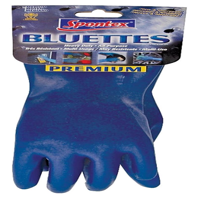 Spontex Bluettes 34331129 Household Protective Gloves, XL, Longer Cuff, Neoprene, Blue