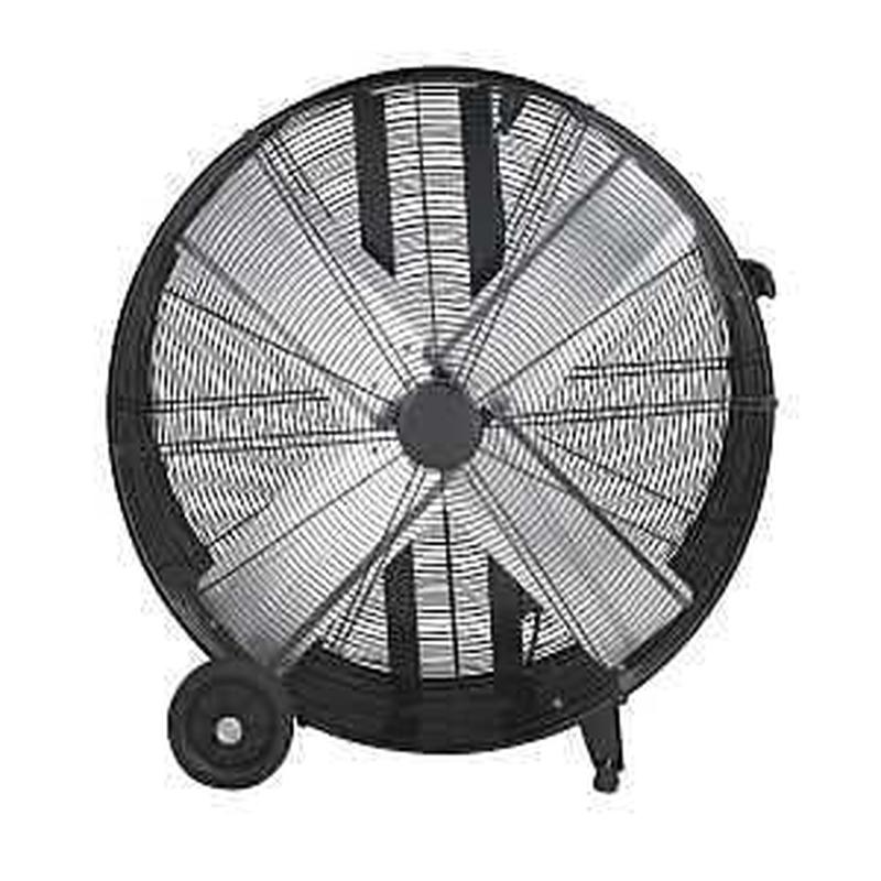 VisionAir 2VAFDRUM30 Heavy-Duty High-Velocity Drum Fan, 120 V, 30 in Dia Blade, 3-Speed, 9020 cfm Air