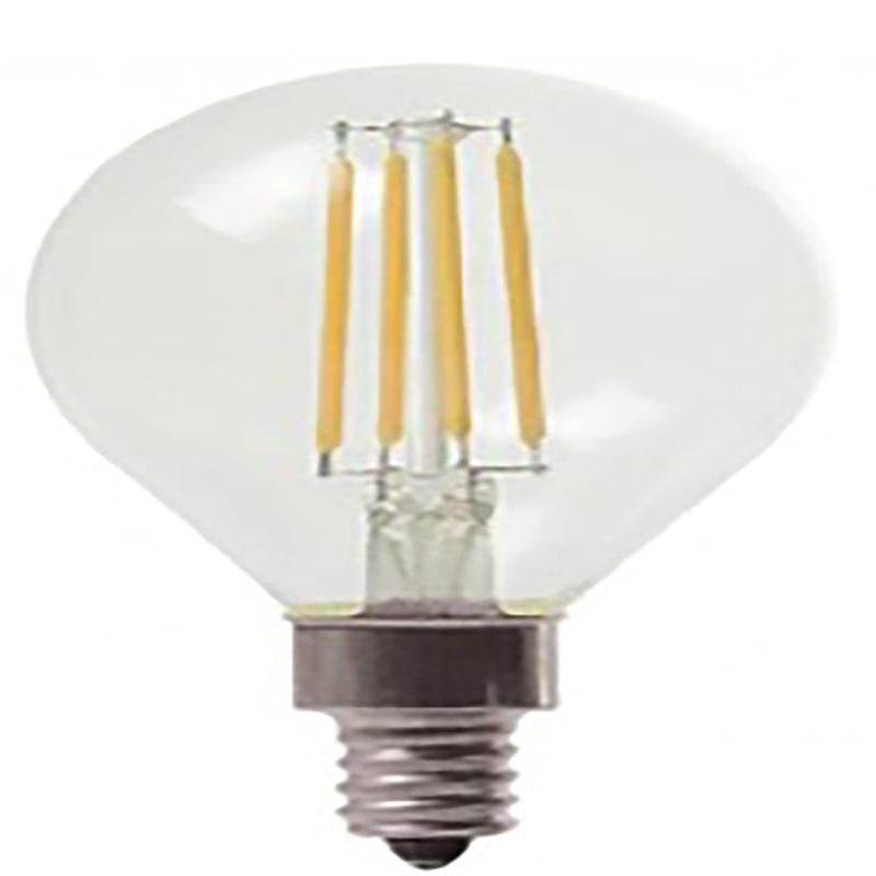 GE 24535 LED Bulb, Decorative, 350 Lumens, 4 W, G16 Lamp, 40 W Equivalent, E12 Lamp Base, Dimmable, Soft White