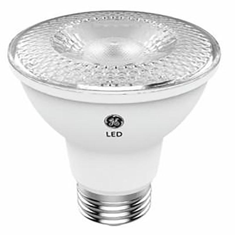 GE 38439 Replacement LED Bulb, Flood, Spotlight, PAR20 Lamp, 50 W Equivalent, E26 Lamp Base, Dimmable, Clear