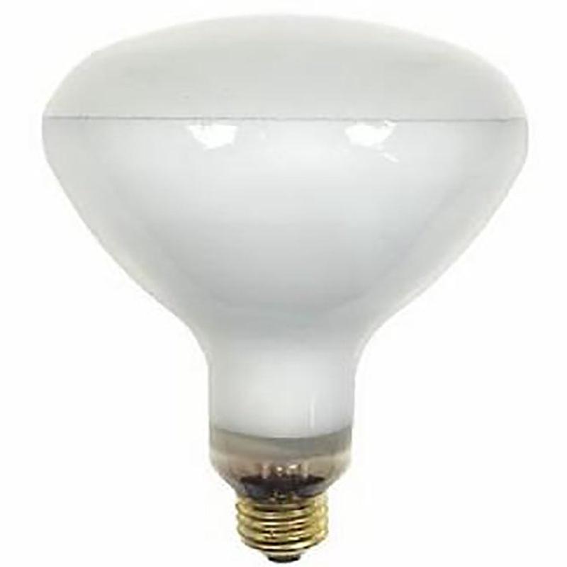 GE 48069 Heat Bulb, 125 W, R40 Lamp, E26 Medium Lamp Base, 1400 Lumens, 2500 K Color Temp, Warm White Light