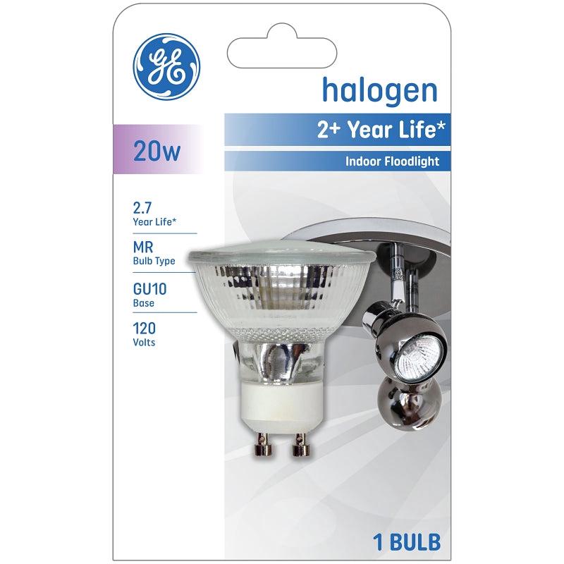 GE 84940 Bulb, 20 W, GU10 Lamp Base, MR16 Lamp, 80 Lumens, 2600 K Color Temp, 3000 hr Average Life