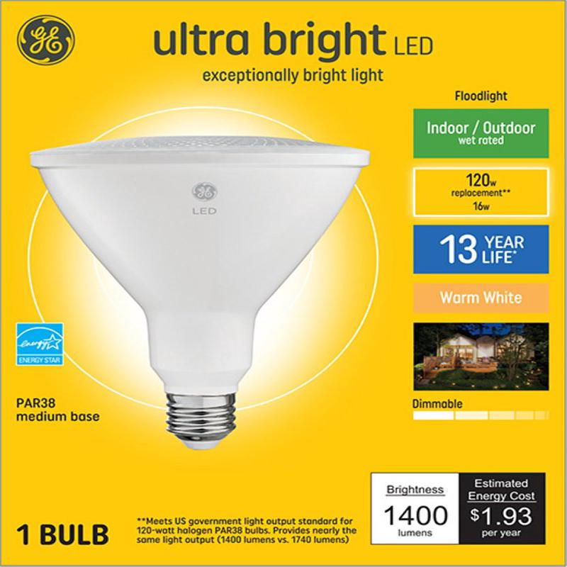 37644 BULB FLDLT LED WRMWHT16W