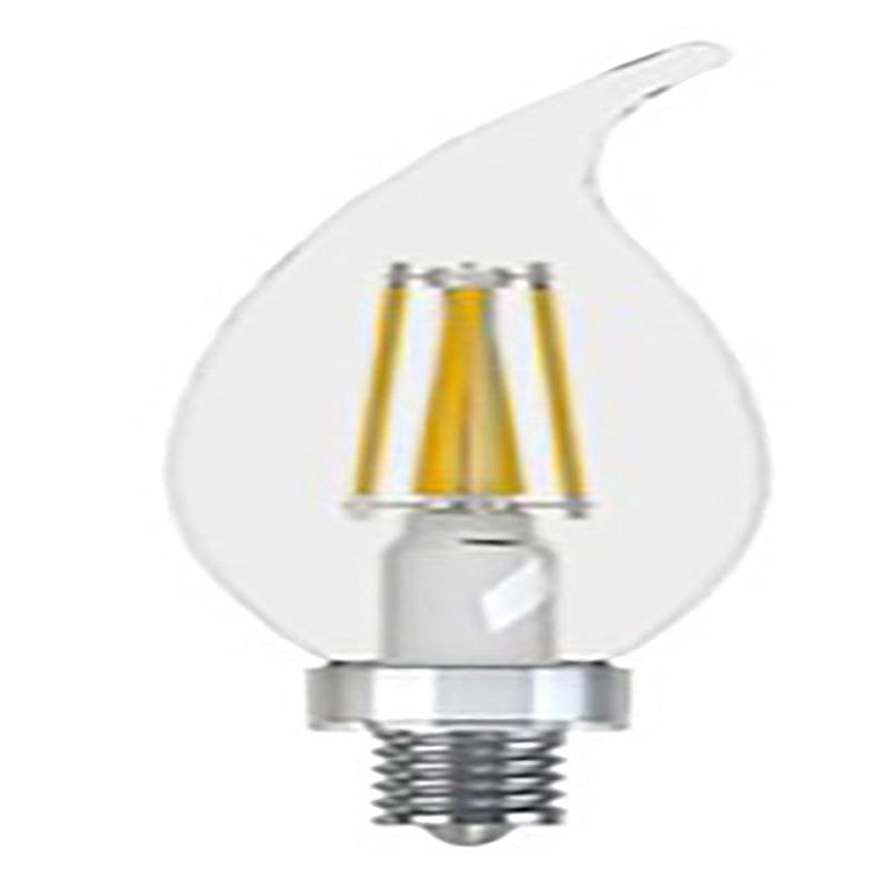 GE 23090 LED Bulb, Decorative, CAC Lamp, 40 W Equivalent, E12 Lamp Base, Dimmable, Soft White Light, 2700 K Color Temp