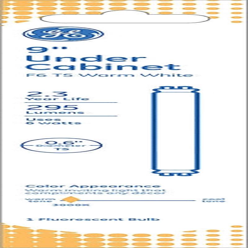 GE 81471 Light Bulb, 6 W, T5 Lamp, G5 Medium Bi-Pin Lamp Base, 295 Lumens, 3000 K Color Temp