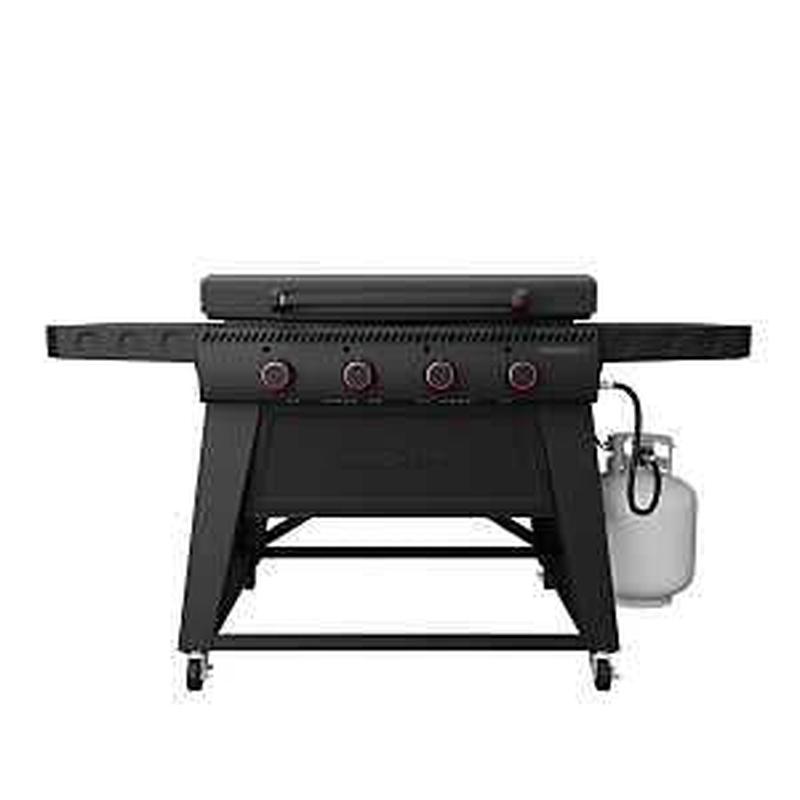 Camp Chef Gridiron 36 Series FTG36 Flat Top Griddle Grill, 48,000 Btu, 4-Burner, 634 sq-in Primary Cooking Surface