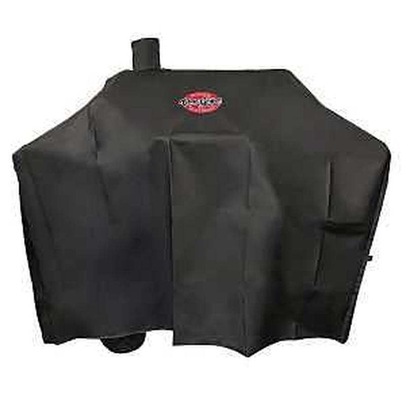 Char-Griller 2187 Grill Cover, 53 in W, 27 in D, 49 in H, Polyester, Black