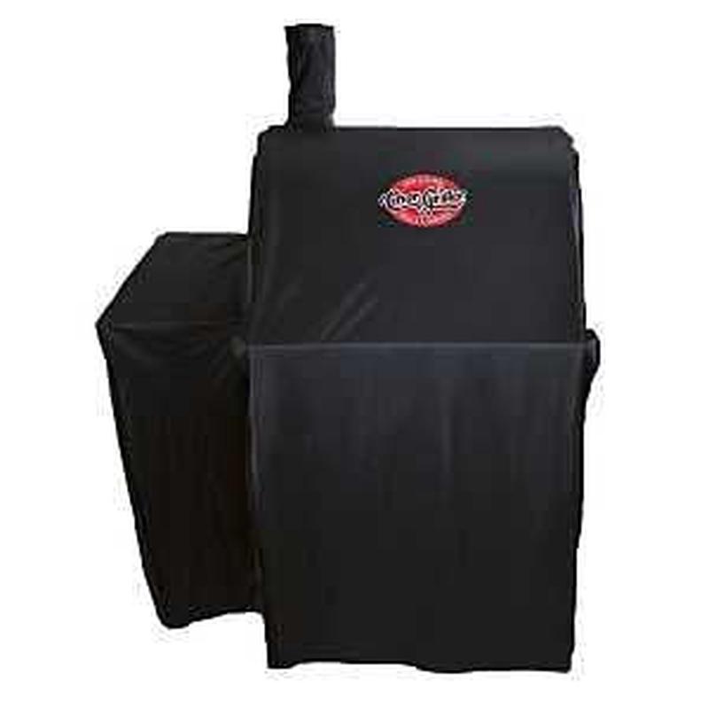 Char-Griller 2323 Grill Cover, 37.8 in W, 30.9 in D, 50.6 in H, Polyester, Black