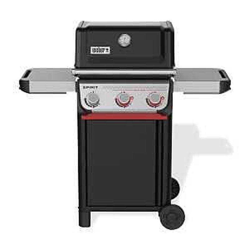 Weber Spirit 1500789 Gas Grill, 31,000 Btu, Propane, 3-Burner, 360 sq-in Primary Cooking Surface, Black