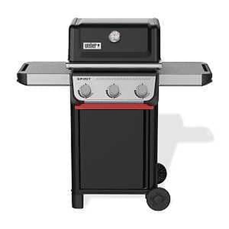 Weber Spirit E-310 Series 1500788 Gas Grill, 24,000 Btu/hr BTU, Liquid Propane, 3-Burner, Side Shelf Included: Yes