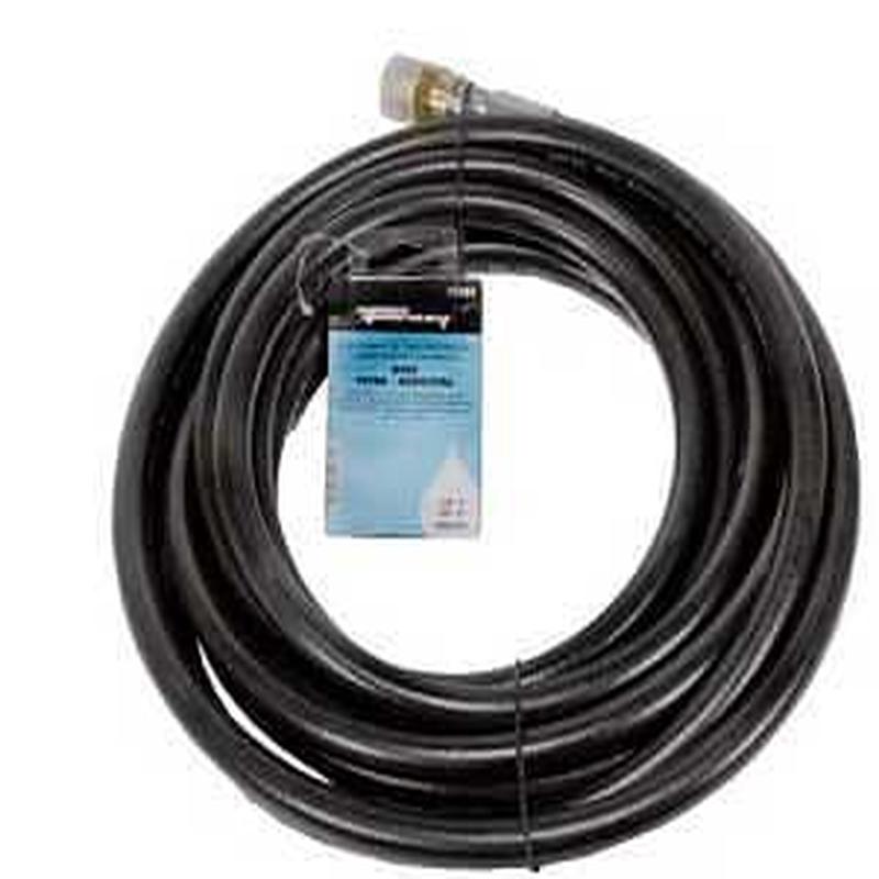 Forney 75184 High-Pressure Hose, 5/16 in, 25 ft L, Male x Female, Steel/Synthetic Rubber, Black