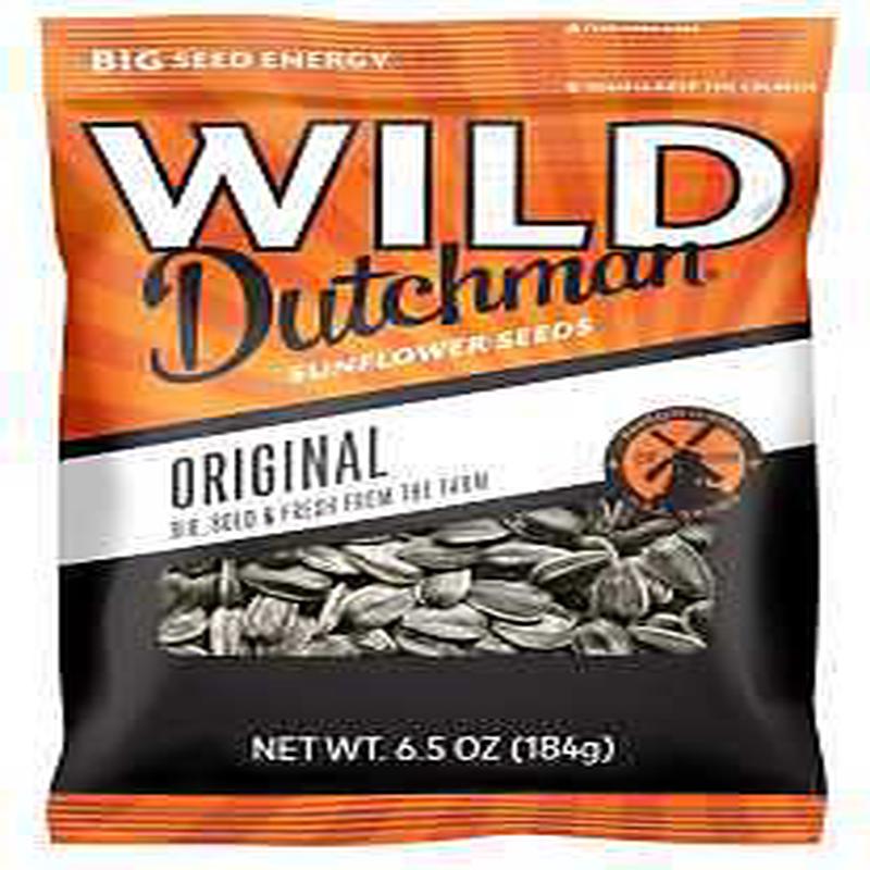 WILD Dutchman 50112 Sunflower Seeds, Original Salted, 6.5 oz Bag