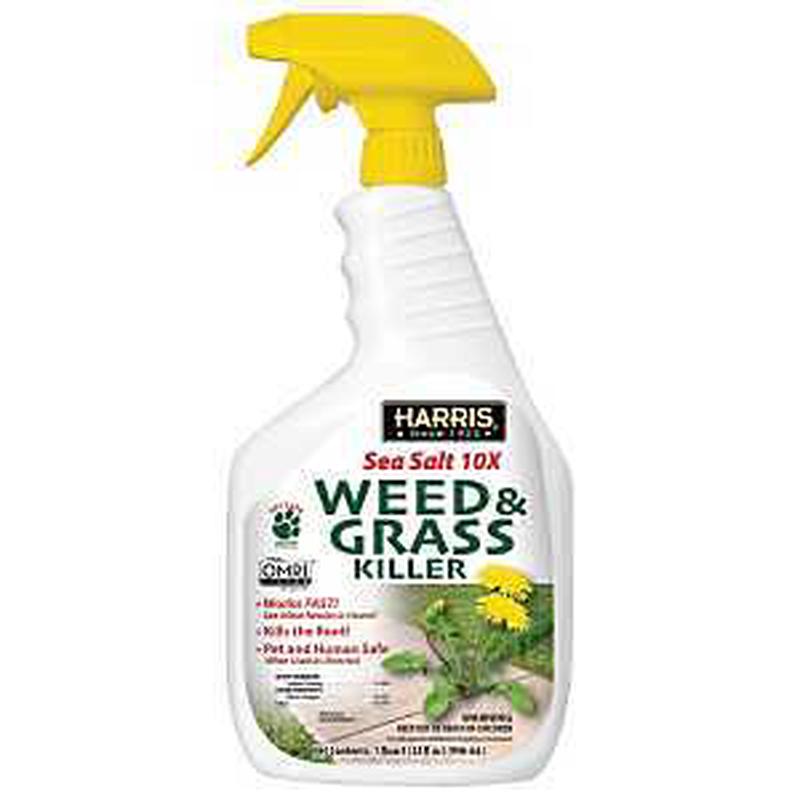 Harris CALSEAWEED-32 Weed and Grass Killer, Liquid, Clear, 32 oz Bottle
