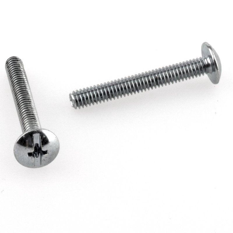 KasaWare KFF11-A-ZN20 Machine Screw, #8-32 Thread, 1-1/4 in L, Truss Head, Phillips Drive, Steel, Zinc, 20 PK