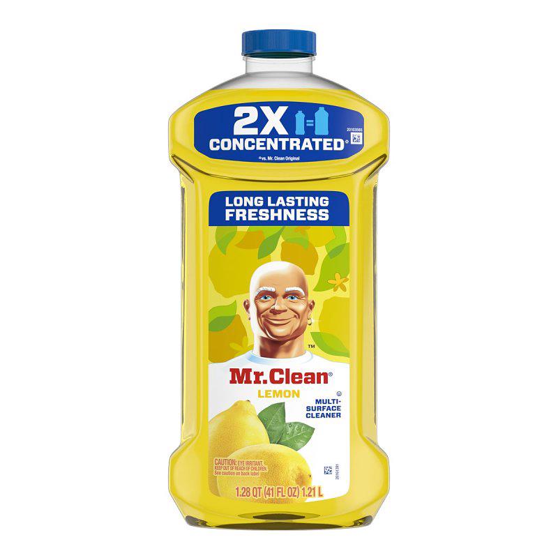 Mr Clean 80375757 All-Purpose Cleaner, 41 oz Bottle, Liquid, Lemon