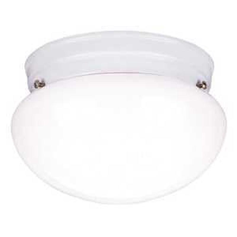 Westinghouse 66699 Ceiling Light Fixture, White Shade, 1-Lamp, White Fixture