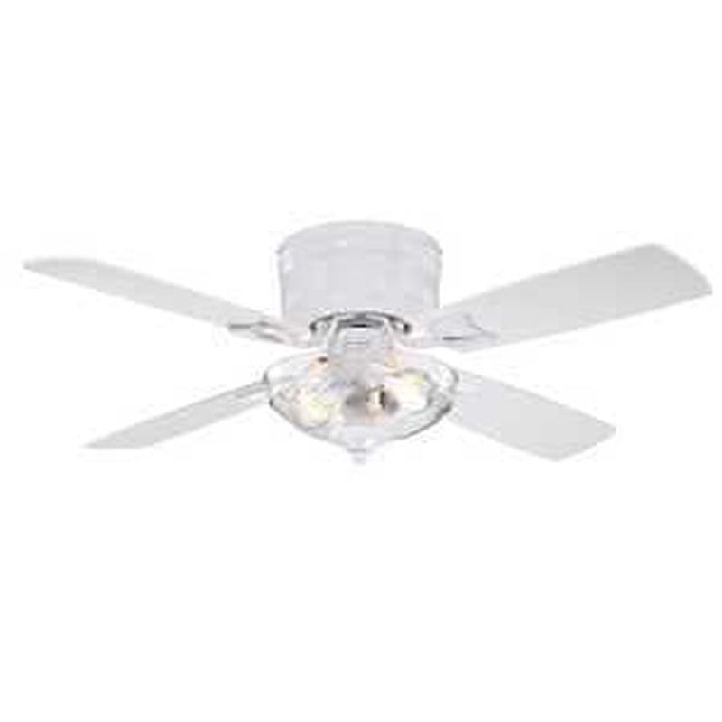 Westinghouse Hadley Series 7311300 Indoor Ceiling Fan, White Housing, Gray Teak/White Blade, 42 in Sweep, MDF Blade