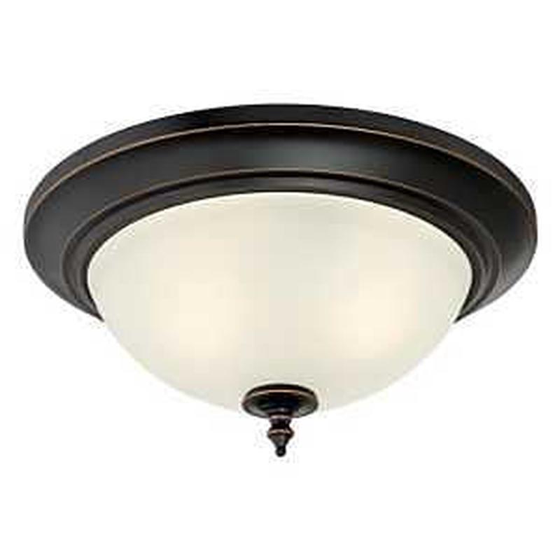 Westinghouse Harwell Series 6304800 Flush-Mount Lighting, 120 V, 60 W, 2-Lamp, Incandescent, LED Lamp, Metal Fixture