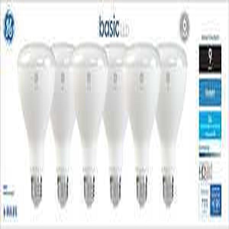 GE 46976 LED Light Bulb, Spot and Flood, BR30 Lamp, 65 W Equivalent, E26 Medium Screw-In Lamp Base, Yes, Frosted