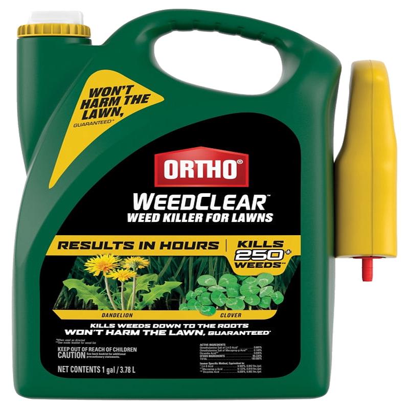 Ortho 0204410 Ready-to-Use Weed Killer, Clear Yellow, Spray Application, 1 gal Bottle, Liquid