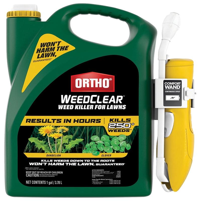 Ortho 0204510 Ready-to-Use Weed Killer, Liquid, Clear Yellow, Spray Application, 1 gal Bottle