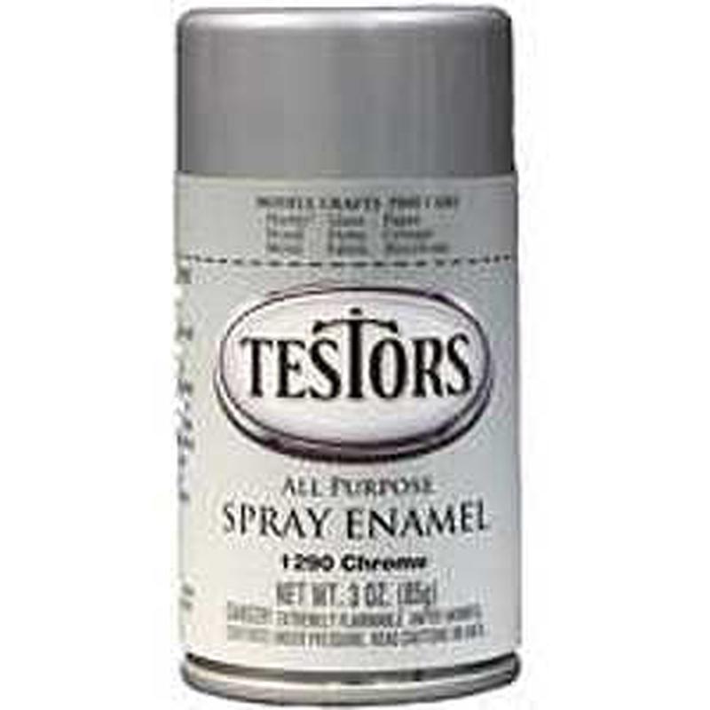Testors 1290T Craft Spray Paint, Gloss, Chrome, 3 oz