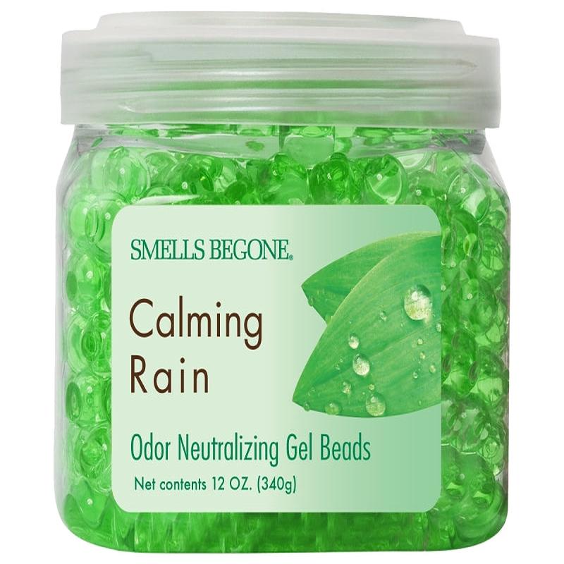 Smells Begone 52512 Odor Neutralizing Gel, 12 oz, Jar, Calming Rain, 450 sq-ft Coverage Area