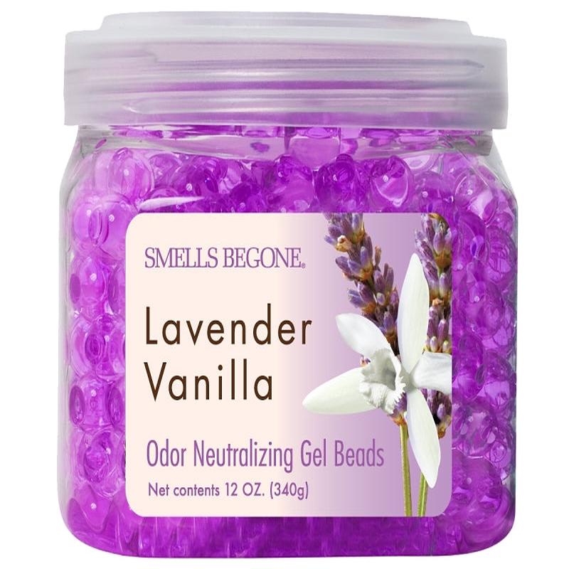 Smells Begone 52612 Odor Neutralizing Gel, 12 oz, Jar, Lavender, Vanilla, 450 sq-ft Coverage Area