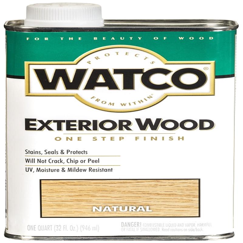 Watco 67741 Exterior Finish, Natural, Liquid, 1 qt, Can