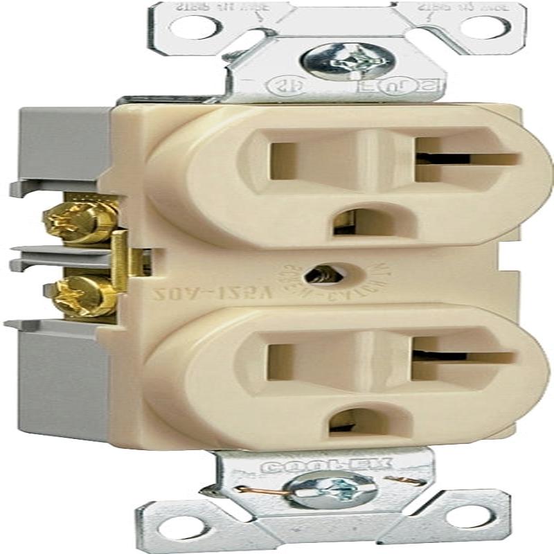 BR20A COMM DUPLEX 20A - ALMOND