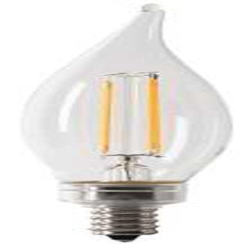 Feit Electric CFC40/950CA/FIL/6 LED Bulb, Decorative, 500 Lumens, 5.5 W, B10 Lamp, 40 W Equivalent, E12 Lamp Base
